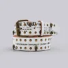 Divinity Studded White Belt