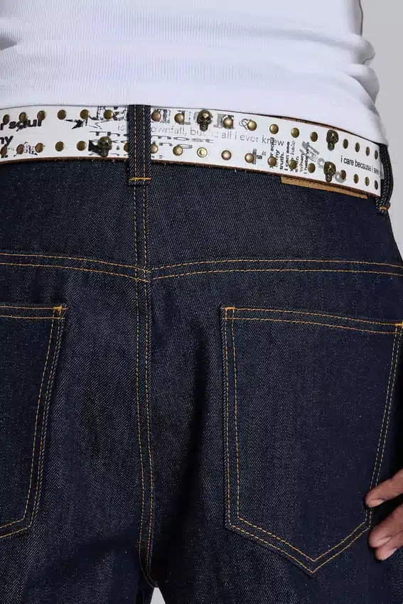 Divinity Studded White Belt
