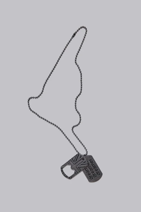 Dreamer Dog Tag Necklace