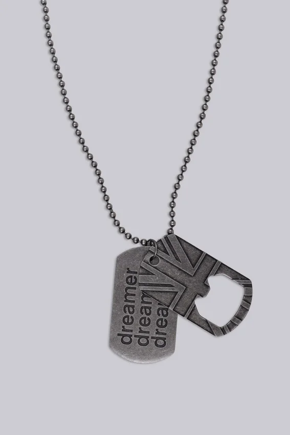 Dreamer Dog Tag Necklace