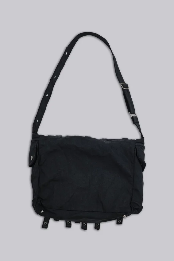 Drummer Coated Denim Satchel Bag