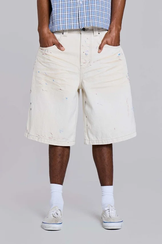 Ecru Paint Colossus Jorts