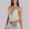 Eder Metallic Asymmetric Top