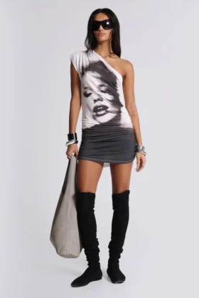 Eris Asymmetric Mini Dress
