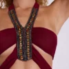 Etta Beaded Halter Top