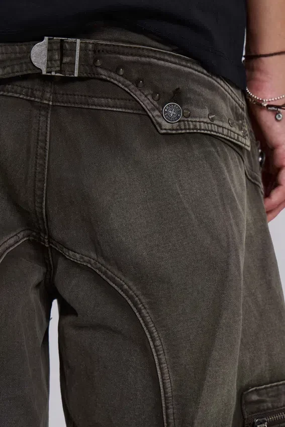 Faded Khaki Trooper Cargo Pants
