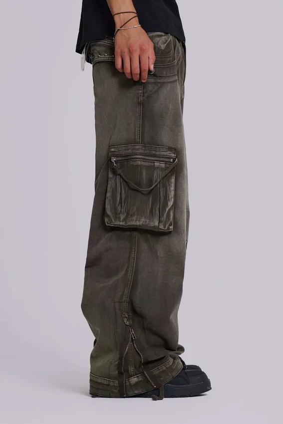 Faded Khaki Trooper Cargo Pants
