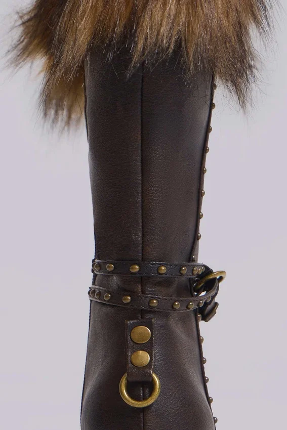 Fauna Faux Fur Heeled Boot