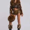 Fauna Faux Fur Heeled Boot