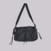 Faux Leather Utility Satchel