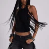 Fexa Backless Fringe Top