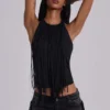 Fexa Backless Fringe Top
