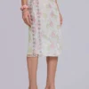 Fioretta Studded Lace Midi Skirt