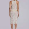 Fioretta Studded Lace Midi Skirt