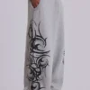 Grey Baggy Blade Joggers