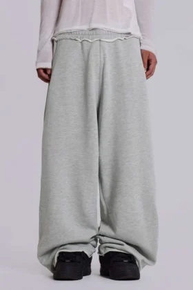 Grey Marl Baggy Monster Joggers