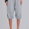Grey Marl Cropped Monster Joggers