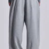Grey Marl Cuffed Baggy Monster Joggers