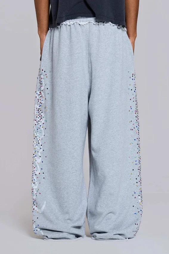 Grey Marl Hardcore Jewel Monster Joggers