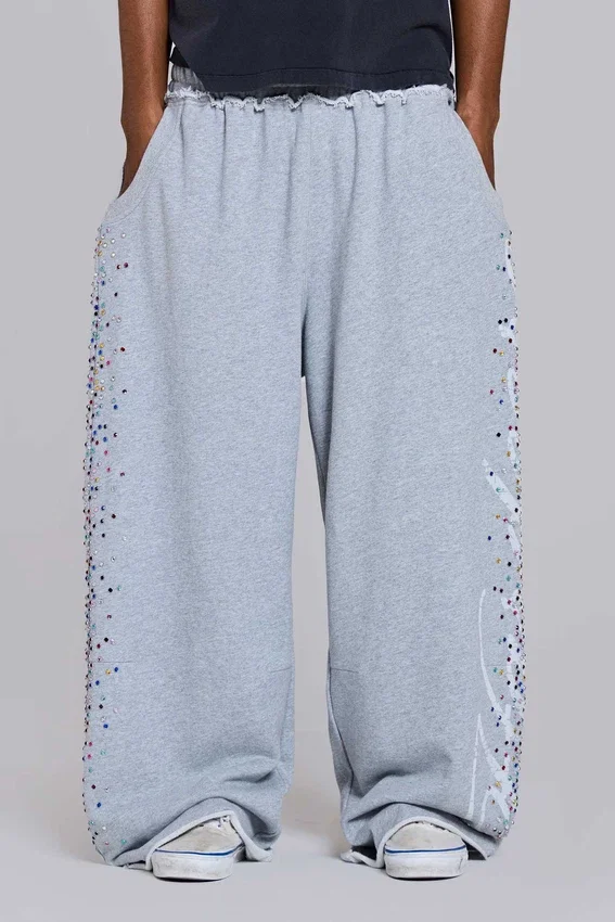 Grey Marl Hardcore Jewel Monster Joggers