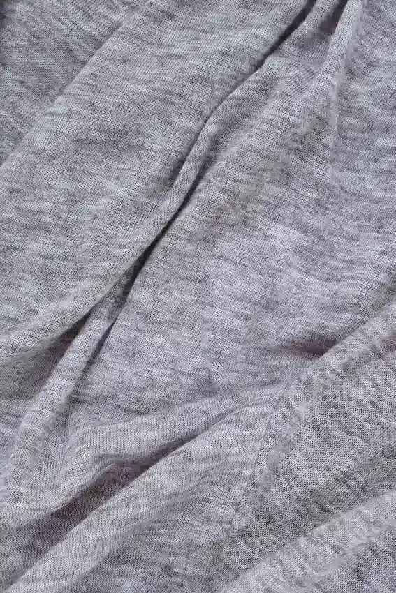 Grey Marl Haze Henley Top