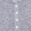 Grey Marl Haze Henley Top