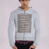 Grey Marl Military Monster Hoodie