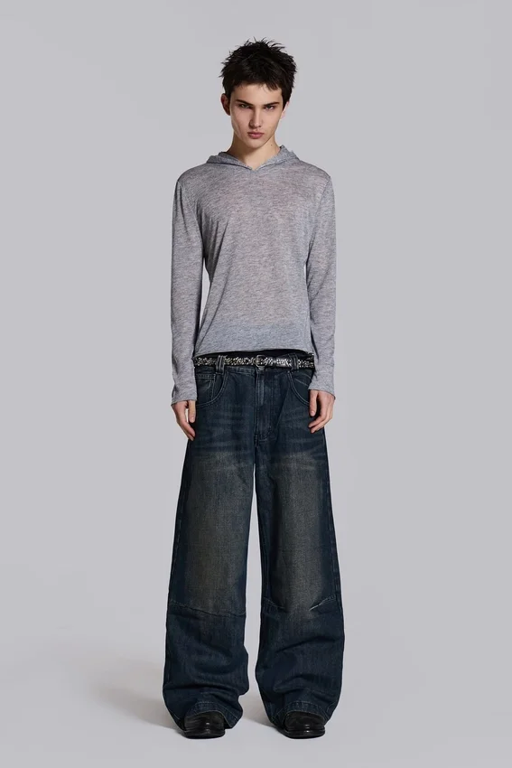 Mid Blue Slub Colossus Jeans