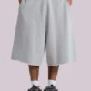 Grey Marl Monster Jogger Baggy Shorts