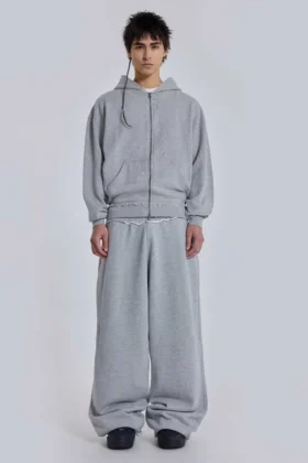 Grey Marl Oversized Monster Hoodie