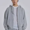 Grey Marl Oversized Monster Hoodie