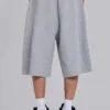 Grey Marl Waffle Monster Jogger Shorts