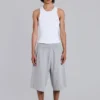 Grey Marl Waffle Monster Jogger Shorts