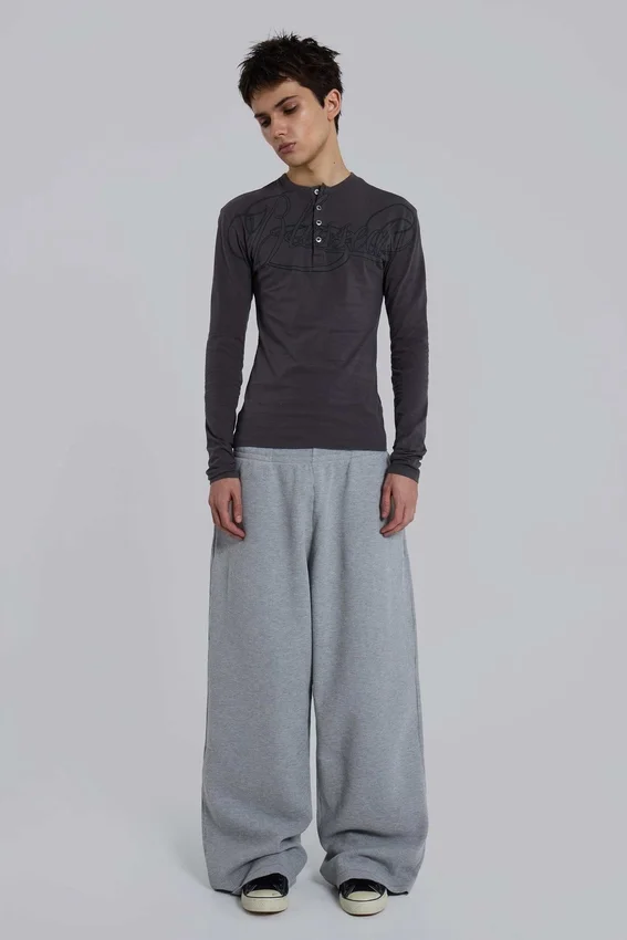 Grey Marl Waffle Monster Joggers