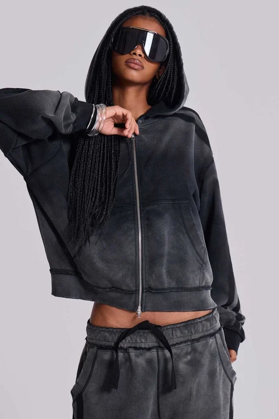 Grey Sporty Baggy Monster Hoodie