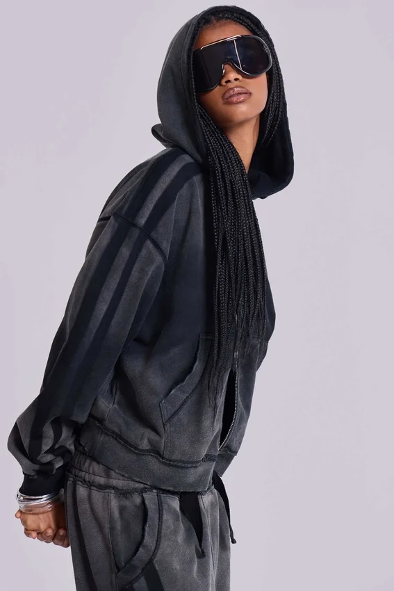 Grey Sporty Baggy Monster Hoodie
