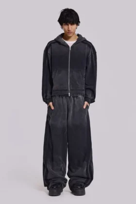 Grey Sporty Baggy Monster Joggers