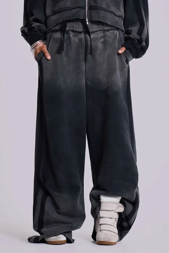 Grey Sporty Baggy Monster Joggers