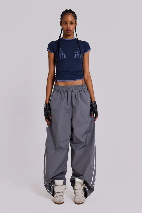 Grey Vapor Tracksuit Bottoms