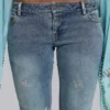 Hand-Beaded Bootcut Cooper Jeans