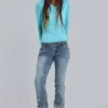 Turquoise Mist Long Sleeve Top