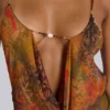 Hina Backless Mini Dress With Beaded Trims