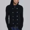 Hooded Military Knit Jumper