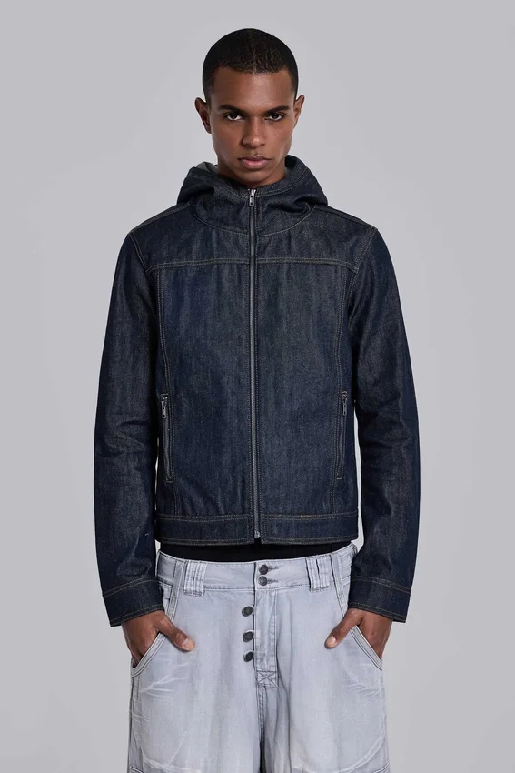 Indigo Bedrock Denim Jacket