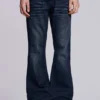Indigo Creased Drift Bootcut Jeans