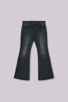 Indigo Creased Drift Bootcut Jeans