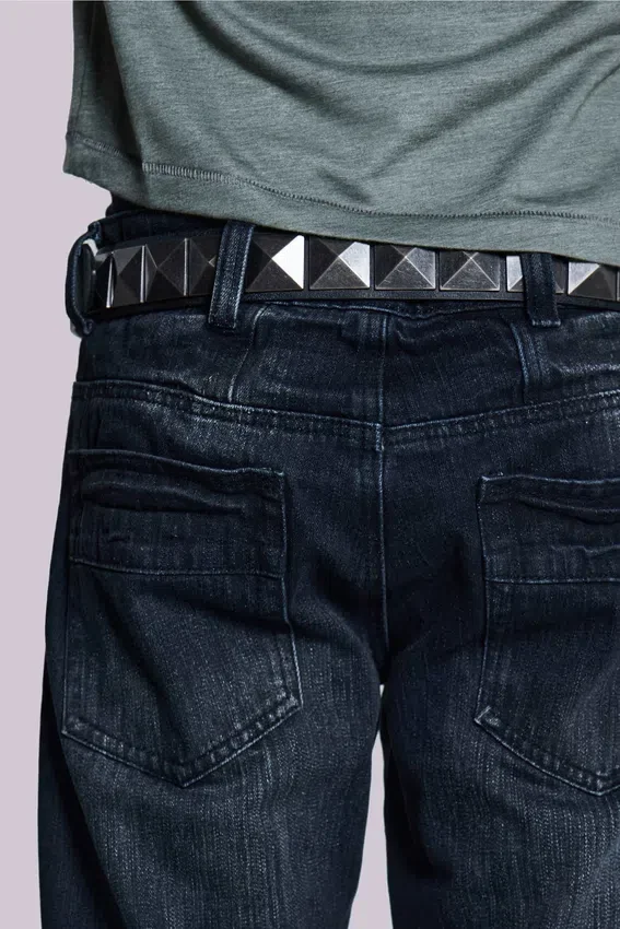 Indigo Creased Drift Bootcut Jeans