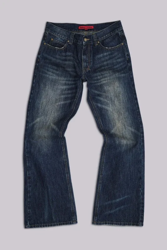 Indigo Creased Jude Bootcut Jeans