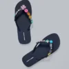 Jewel Charm Flip Flops