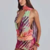 Kalmia Backless Mini Dress